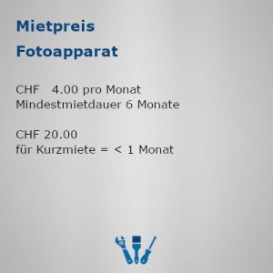 Mietpreis Fotoapparat