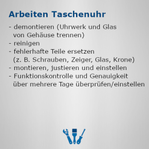 Arbeiten Taschenuhr